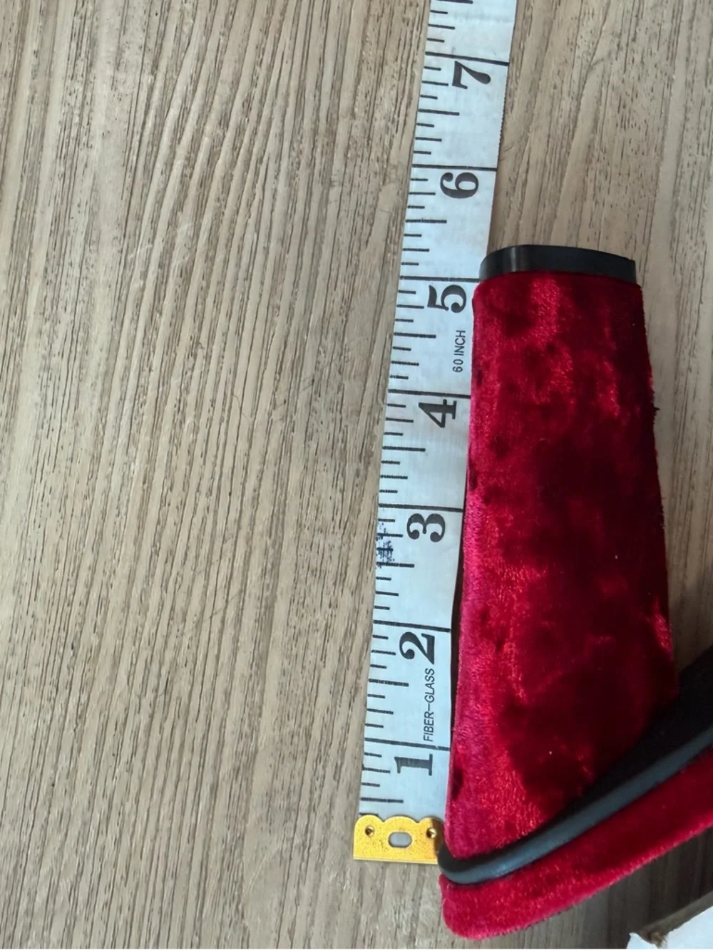 Red Velvet Over-the-Knee‎ Peep-Toe Heels